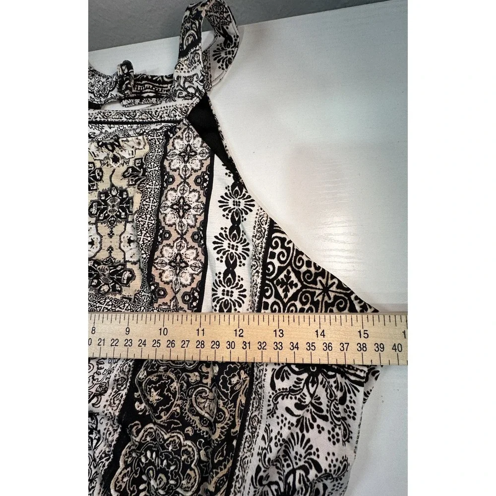 Three Pink Hearts Maxi Dress Women's Small Multi Color Halter Pull Over No Sleev - Picture 7 of 10